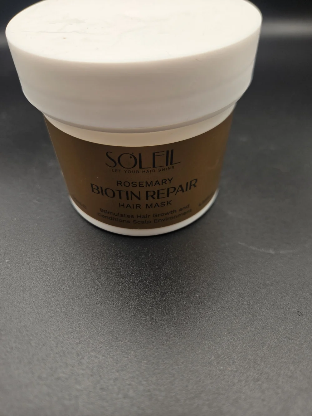 Rosemary Biotin Repair Hair Mask - White/Gold